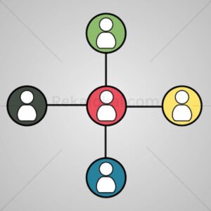 People Networking Icon 2D Animation (HD)