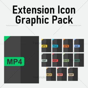 Extension Icon Vector Graphic Pack (12 Formats)